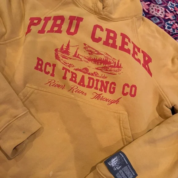Reese Cooper Mustard Graphic Men's Sweater